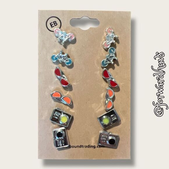 Bundle Sale 3 for $15 | EB / Earthbound Trading Company 6-Pair Earring Set - Picture 1 of 9